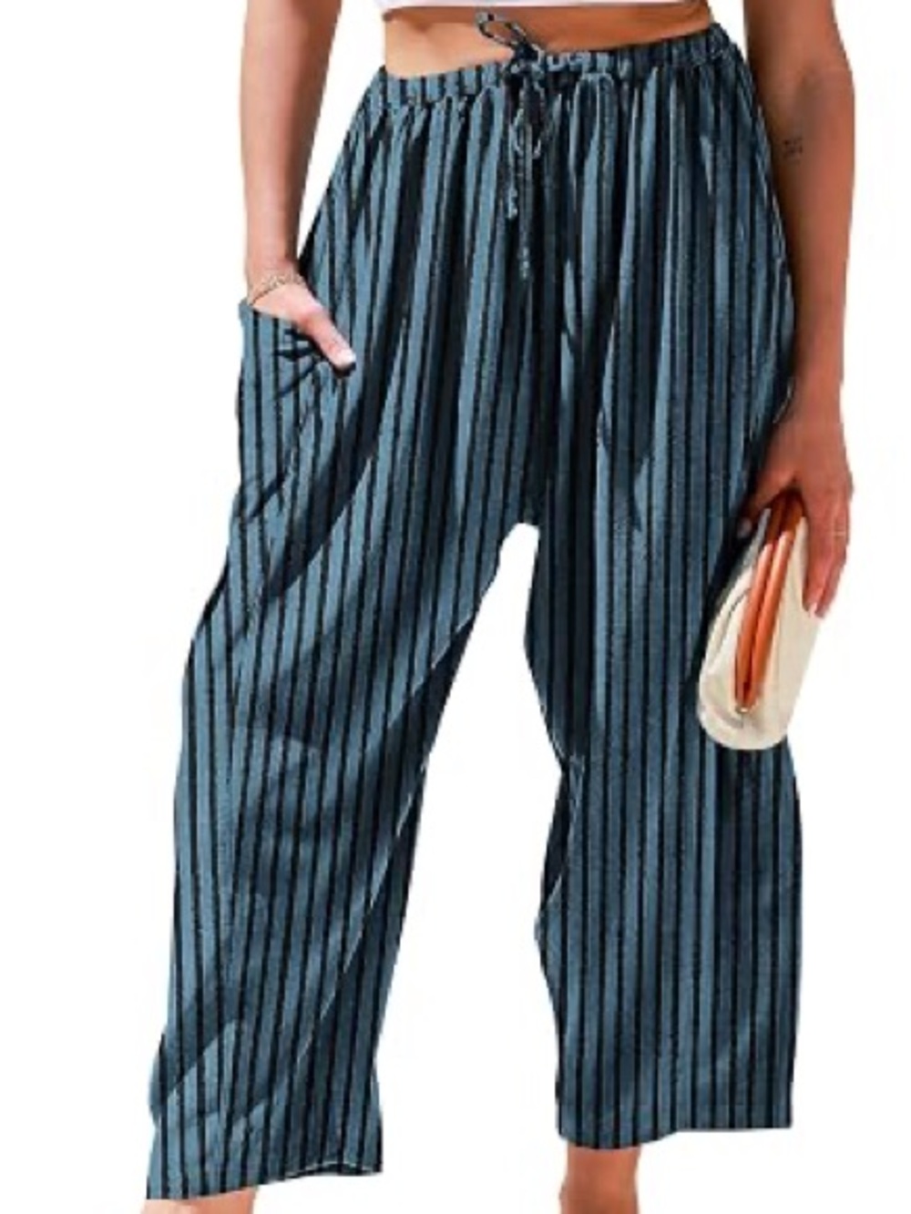 Tarse linen wide leg pants